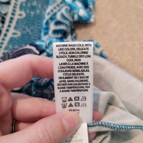 Lucky Brand X Holly Flock Blouse Womens XSmall - Picture 6 of 6